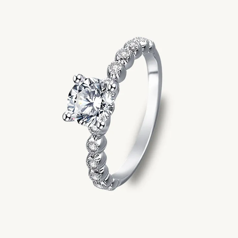 1 ct The Isabella Moissanite Diamond Engagement Ring