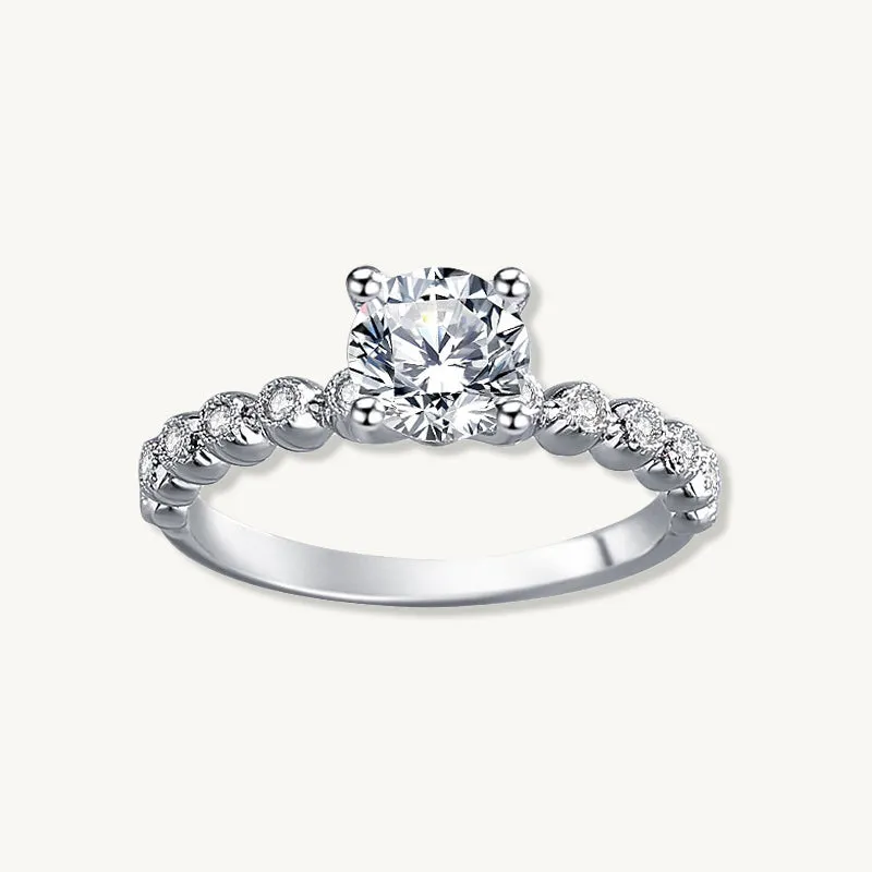 1 ct The Isabella Moissanite Diamond Engagement Ring