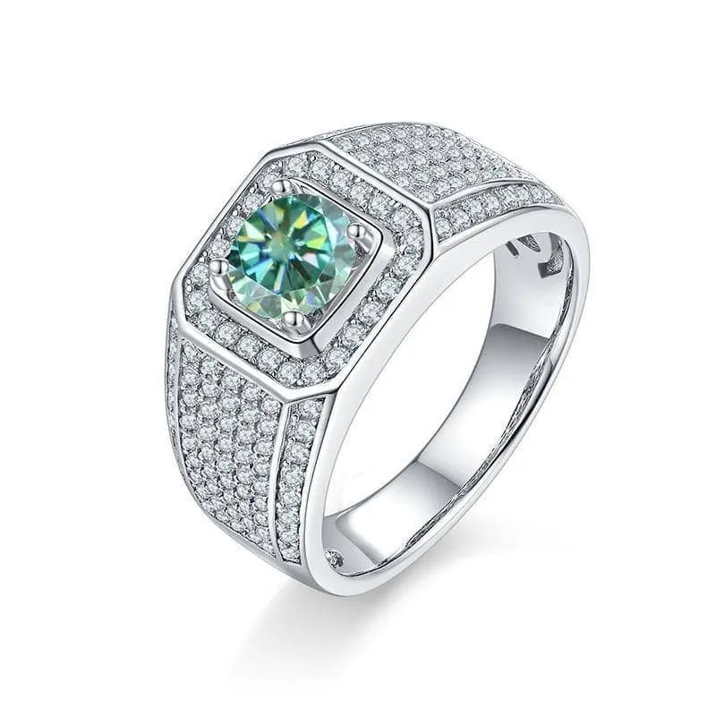 1.0ct Brilliant Round Men's Diamond Rings