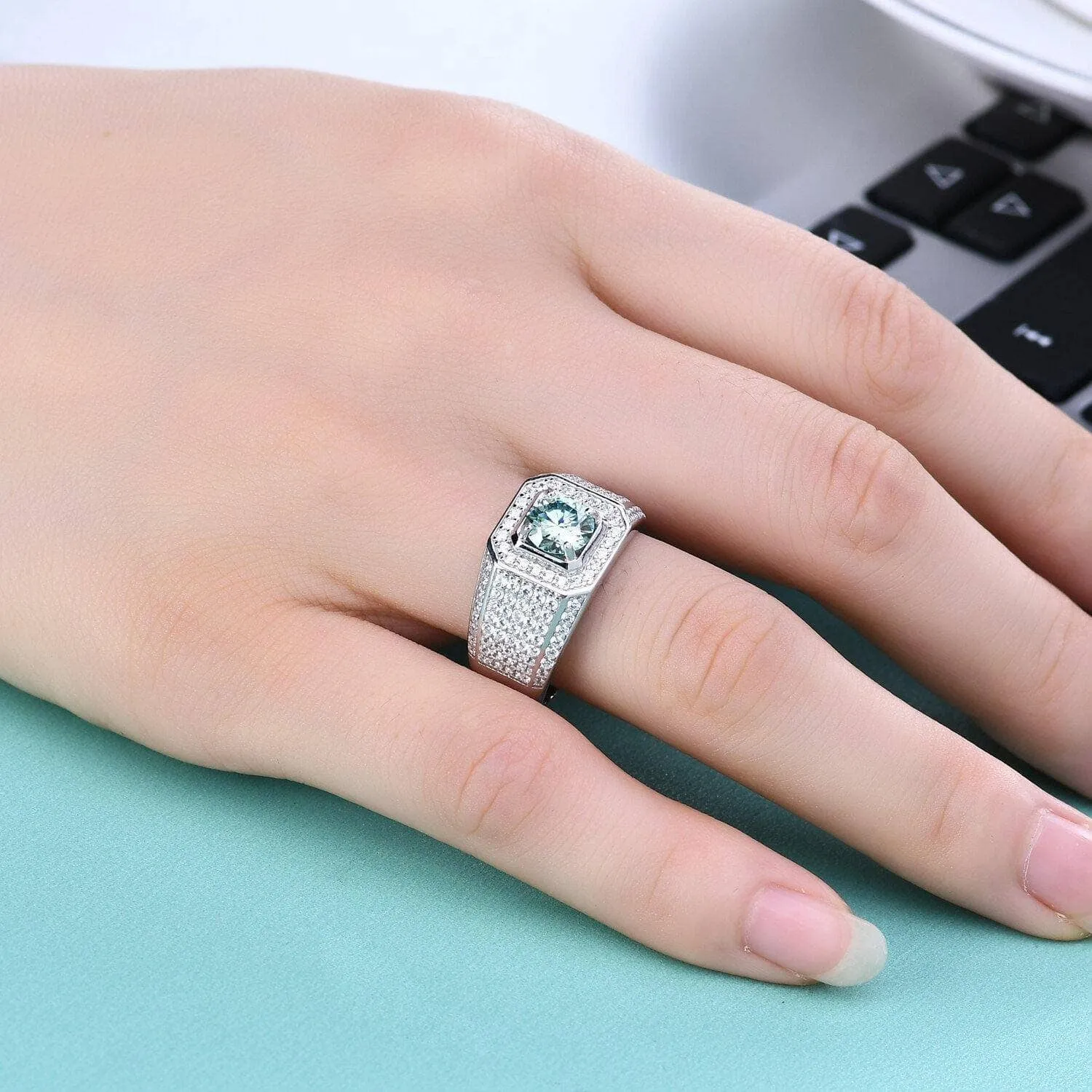 1.0ct Brilliant Round Men's Diamond Rings