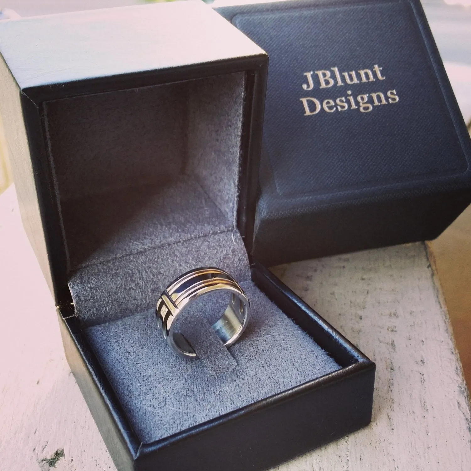11 "DEBONAIR" handmade stainless steel ring (not casted) hypoallergenic mens rings wedding band mens rings