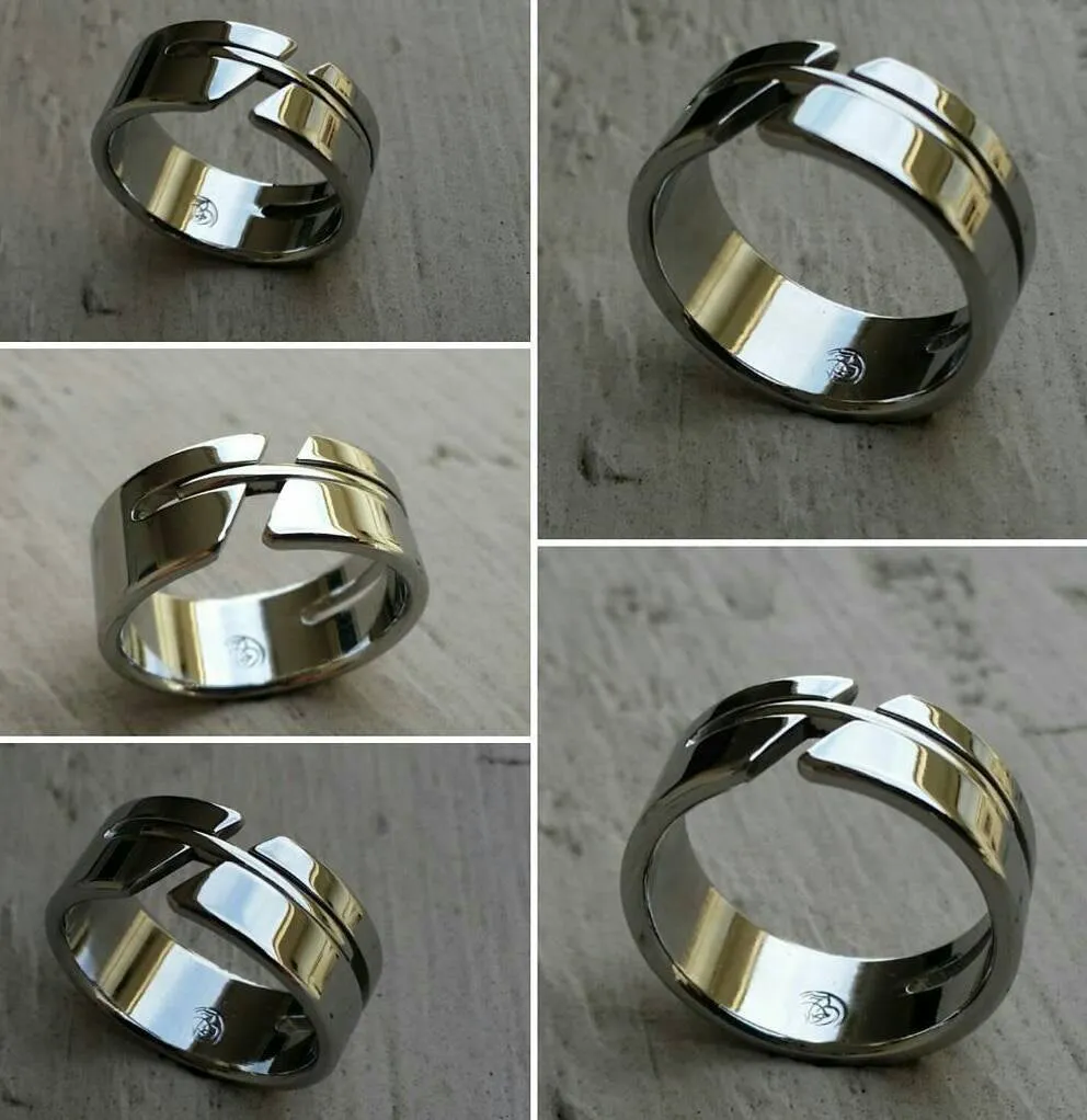11 "DEBONAIR" handmade stainless steel ring (not casted) hypoallergenic mens rings wedding band mens rings