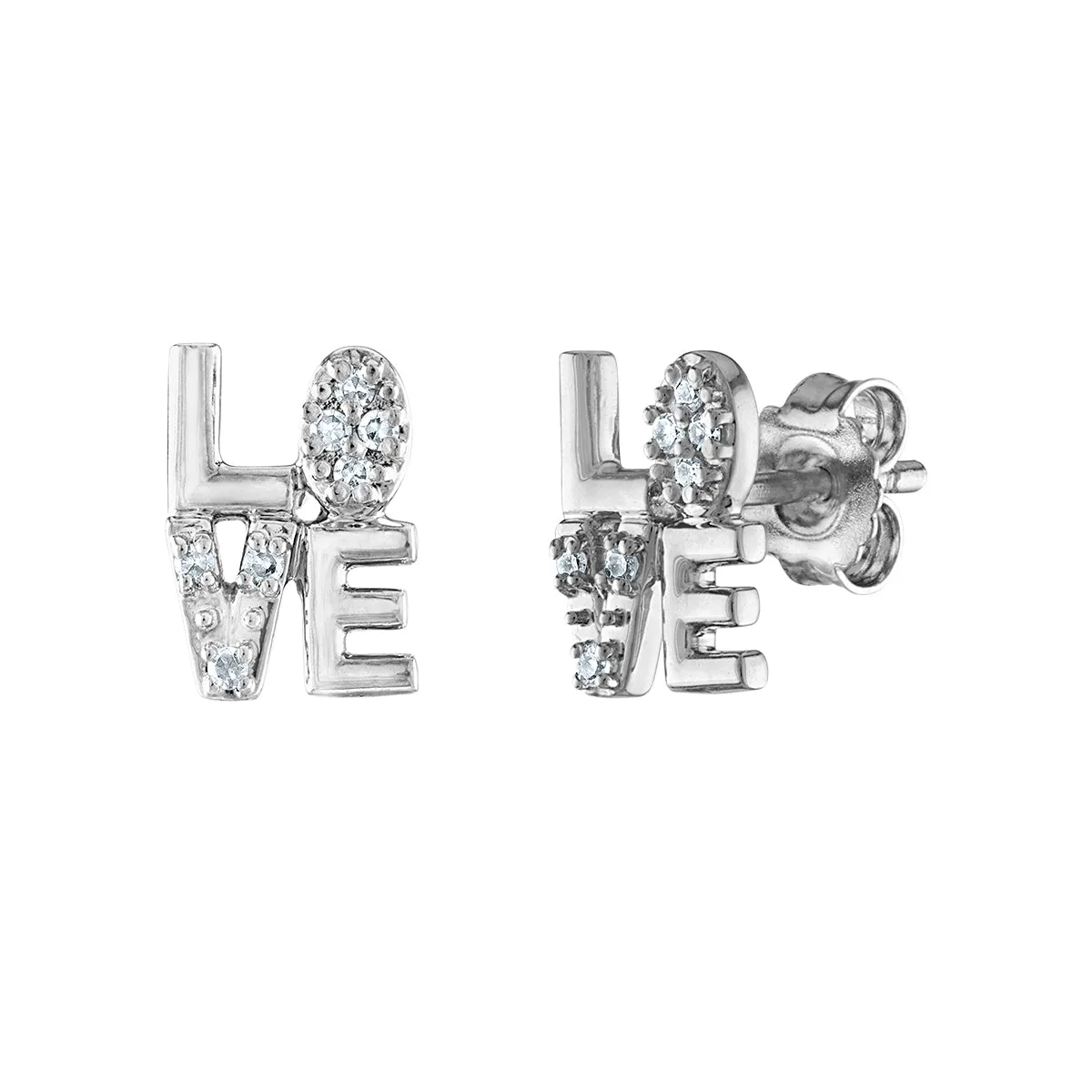 1/4 CTW Natural Diamond 3-Pair Stud Earrings in Sterling Silver