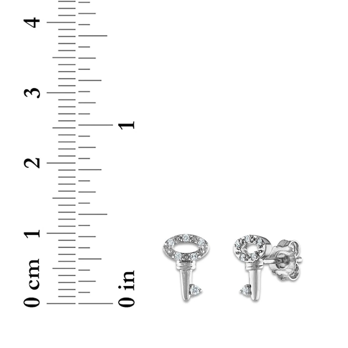 1/4 CTW Natural Diamond 3-Pair Stud Earrings in Sterling Silver