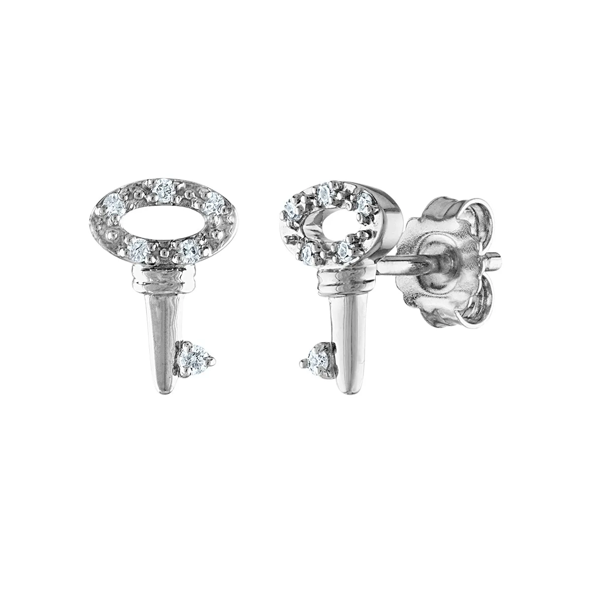 1/4 CTW Natural Diamond 3-Pair Stud Earrings in Sterling Silver