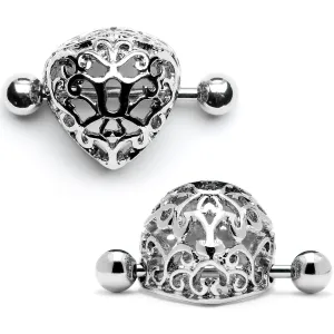 14 Gauge 9/16 Framework Triangular Geometric Nipple Shield Set