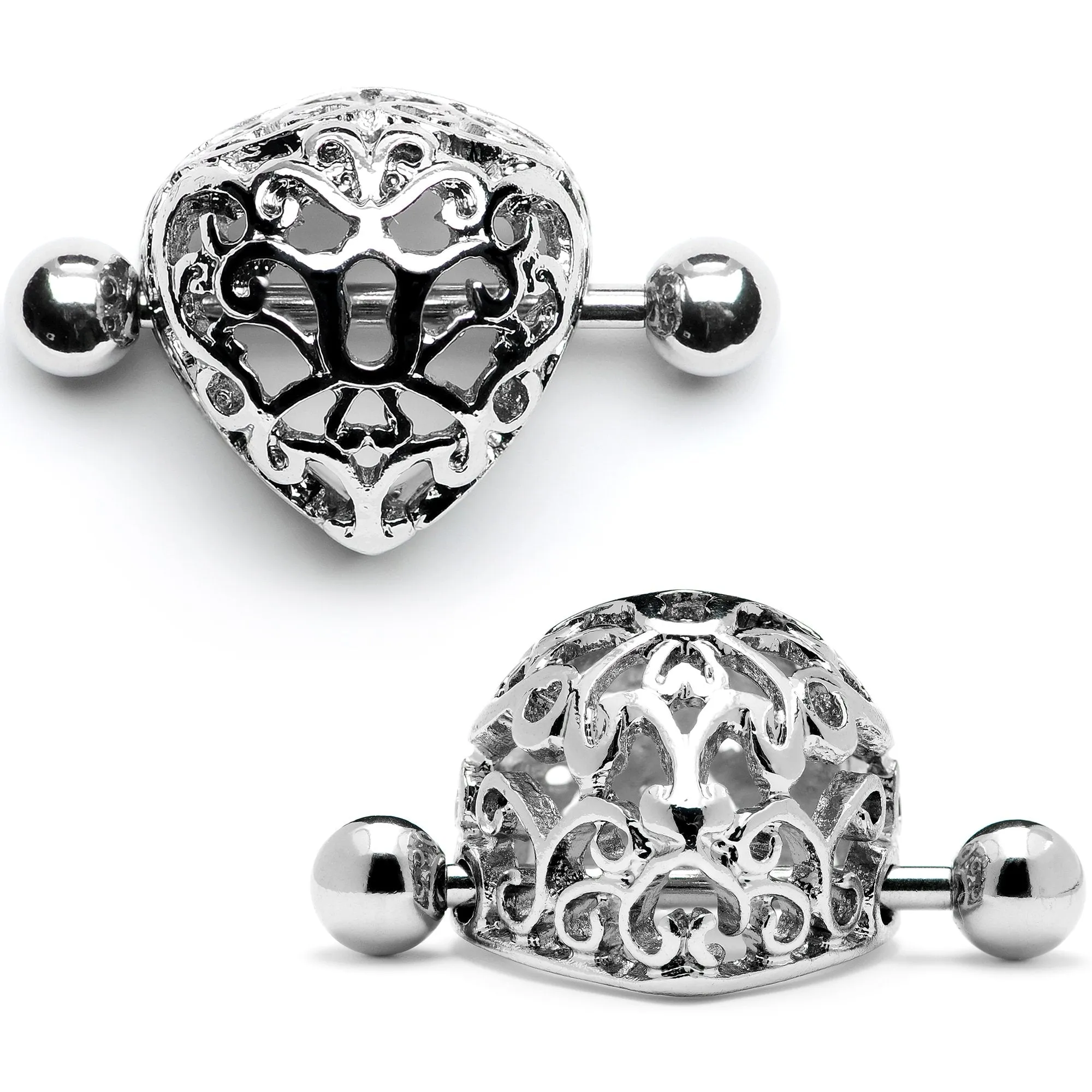 14 Gauge 9/16 Framework Triangular Geometric Nipple Shield Set