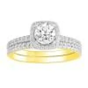 14K 1.33CT-Diamond Solitaire Bridal-Set