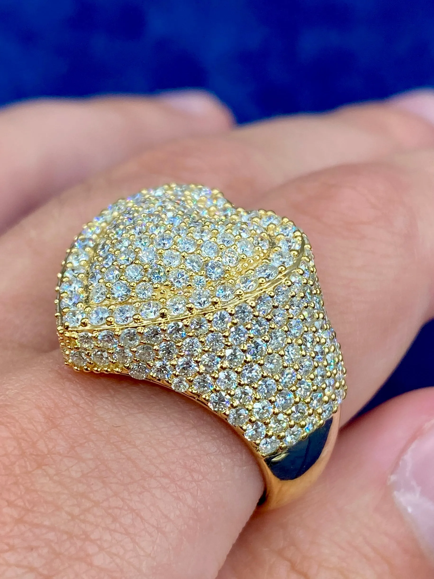 14K Diamond Heart Ring