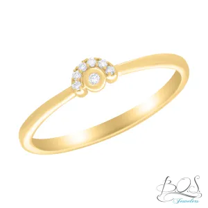 14K Gold Diamond Cluster Ring
