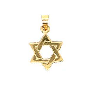 14K Gold Small Star Of David Pendant
