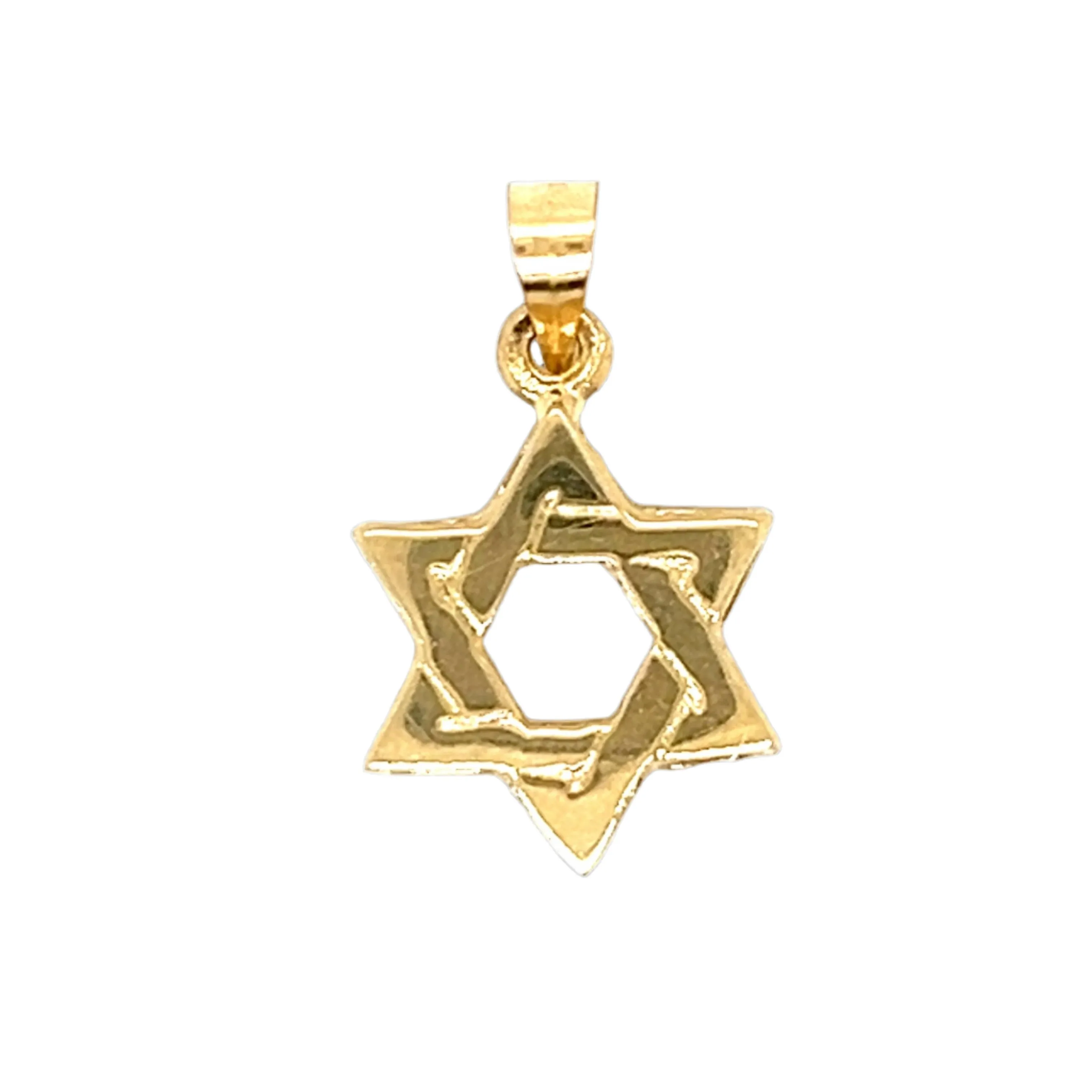 14K Gold Small Star Of David Pendant