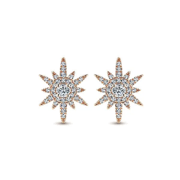 14k Pink Gold Starlis Stud