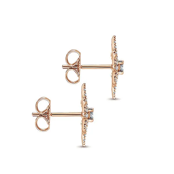14k Pink Gold Starlis Stud