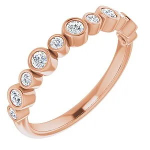 14K Rose 1/3 CTW Diamond Ring