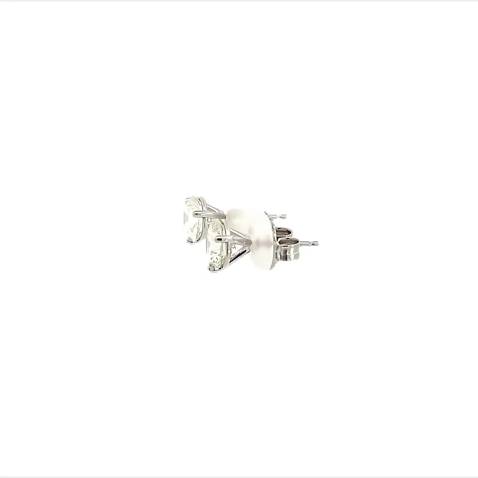 14K White Gold Lab-Grown Diamond Stud Earrings (2.32ctw)