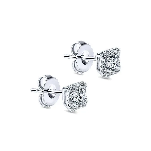 14k White Gold Lusso Diamond Stud