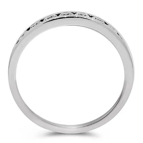 14K White Solid Gold Diamond Bridal Ring Set 3.48 Ctw