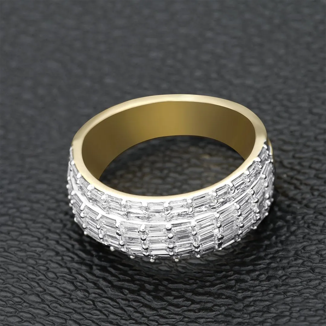 14k Yellow Gold Diamond Baguette Ring 1.67 Ctw