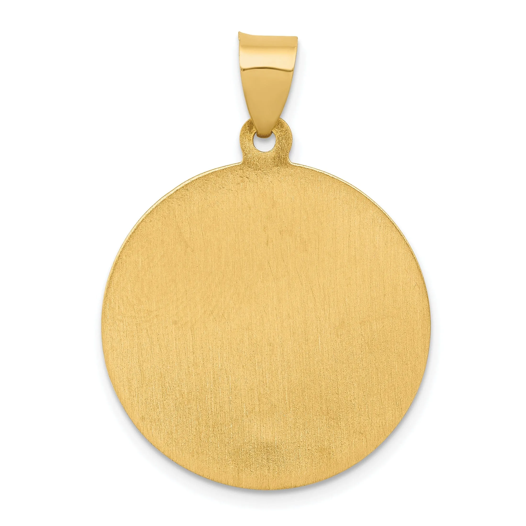 14k Yellow Gold Saint Patrick Medal Pendant