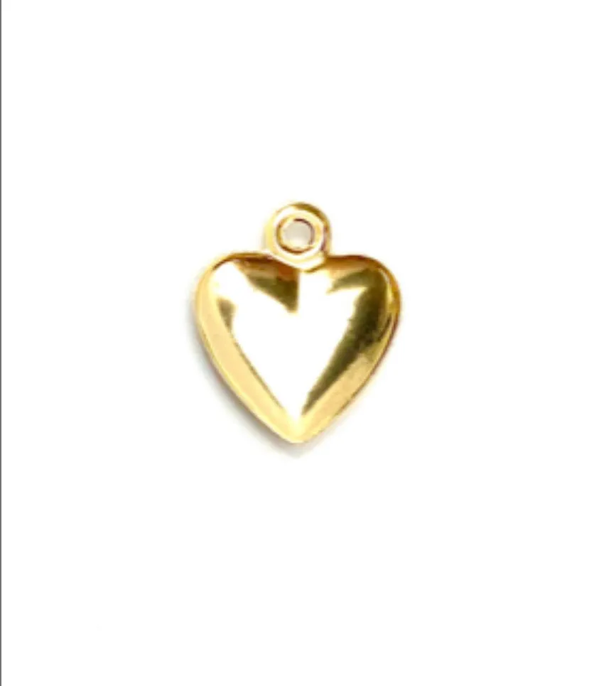 14KGF Heart Charm 1900-C