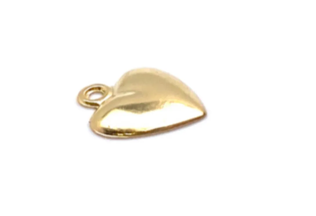 14KGF Heart Charm 1900-C