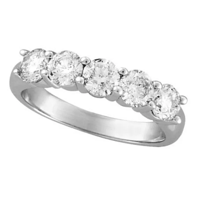 1.50 CARAT 5 STONE DIAMOND RING 14K GOLD