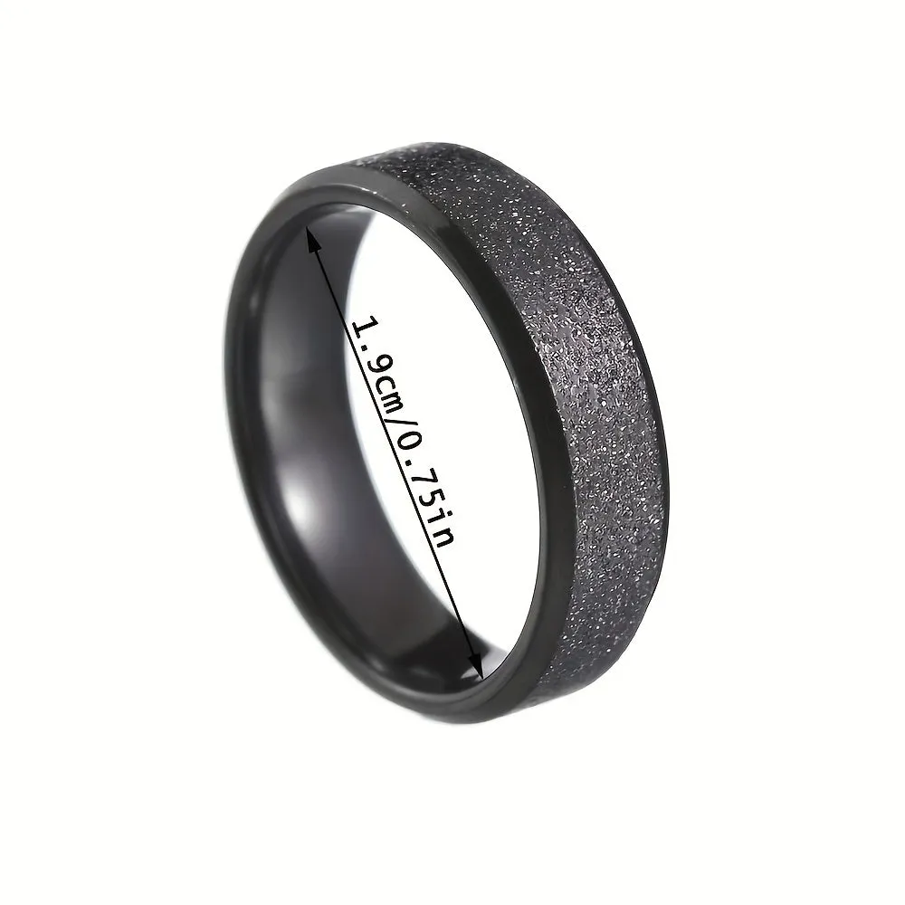 16pcs Men's Stainless Steel Geometric Wedding Ring Set