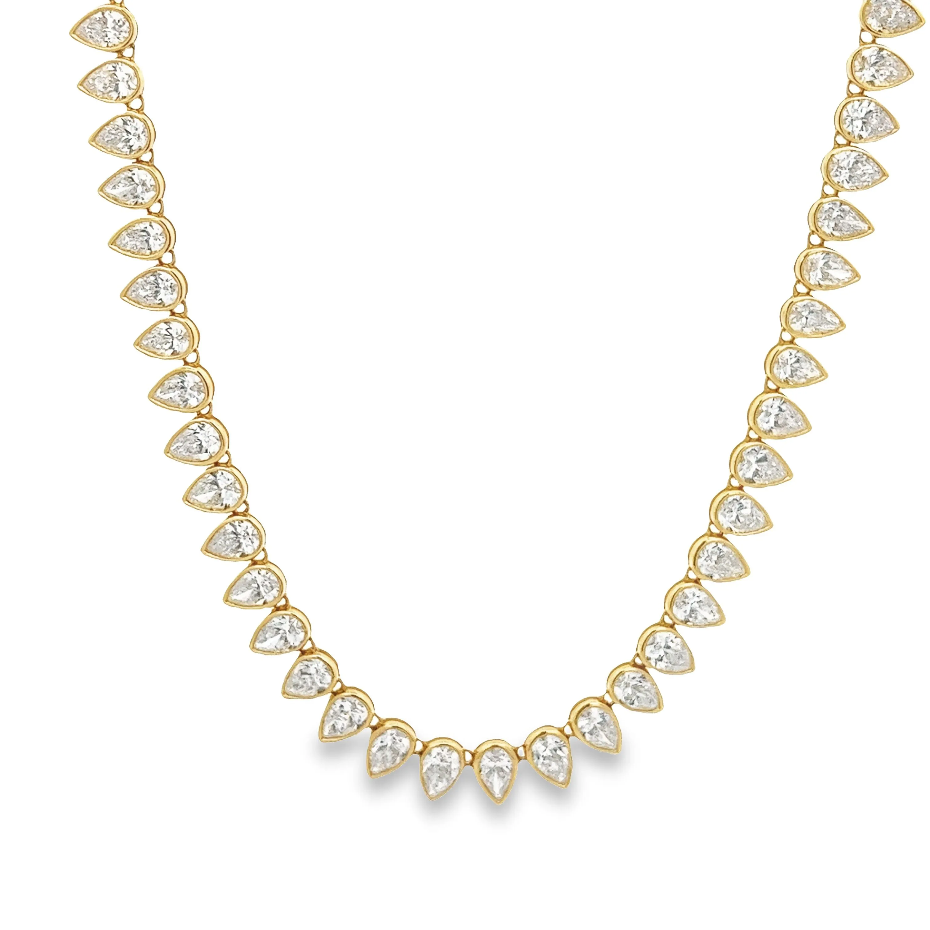 18k Yellow Gold Diamond Necklace
