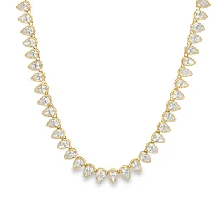 18k Yellow Gold Diamond Necklace