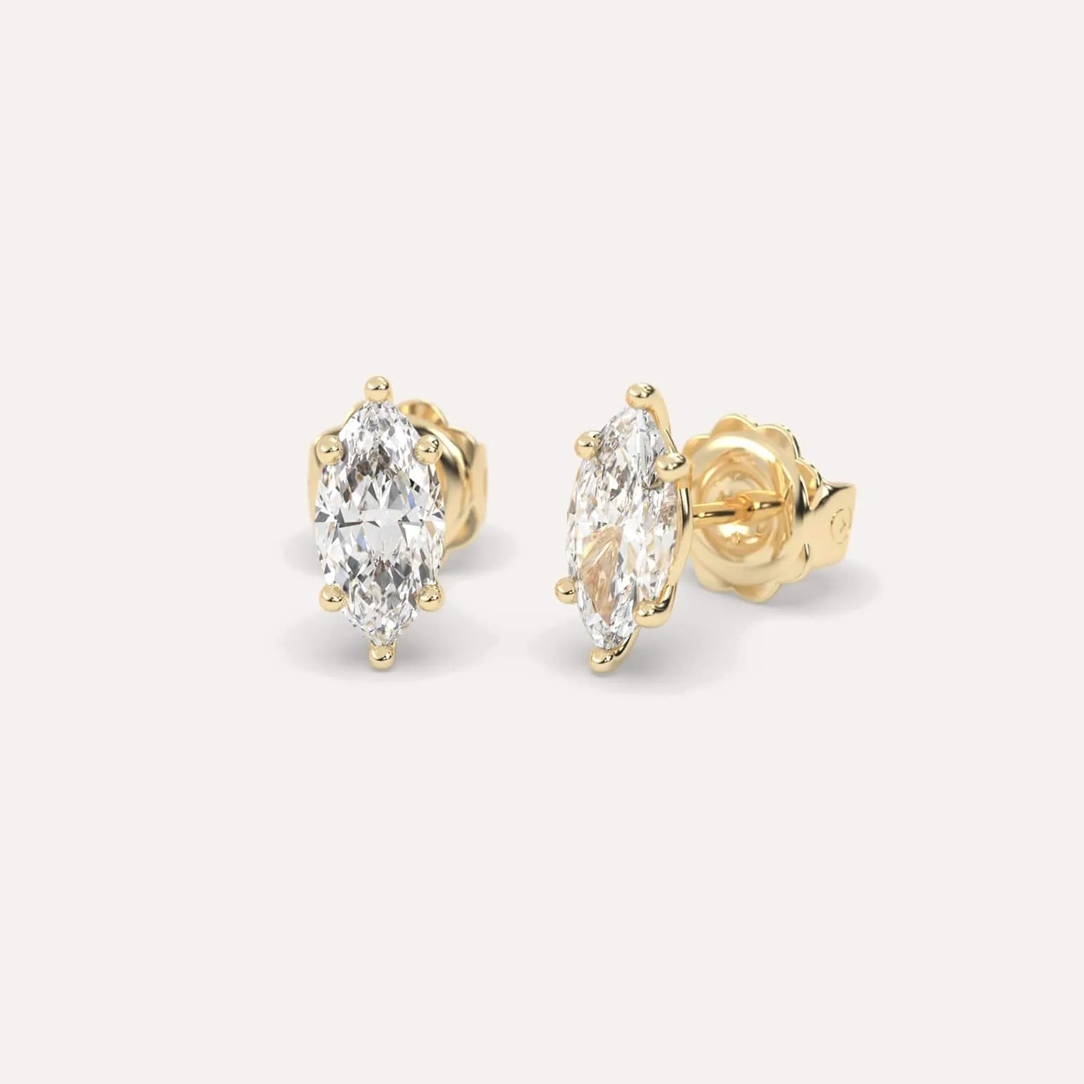 2 carat Marquise Diamond Stud Earrings