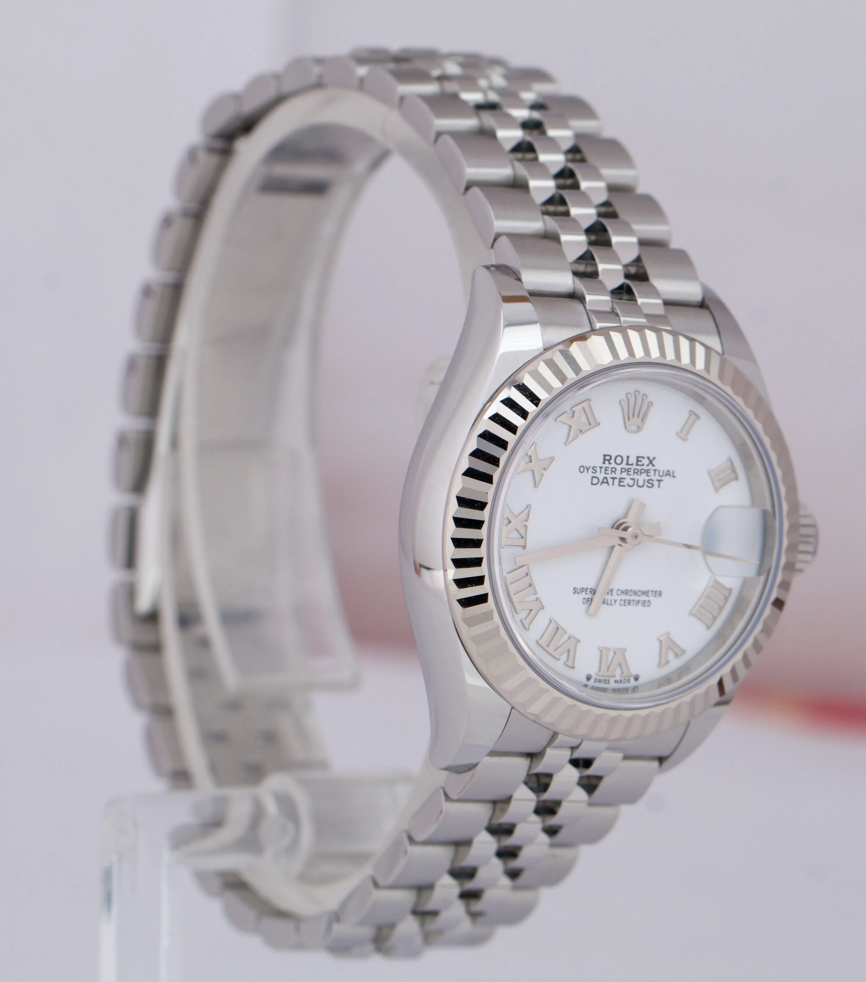 2021 Ladies Rolex DateJust 28 Jubilee 28mm Fluted Steel 18K Gold Watch 279174 BP