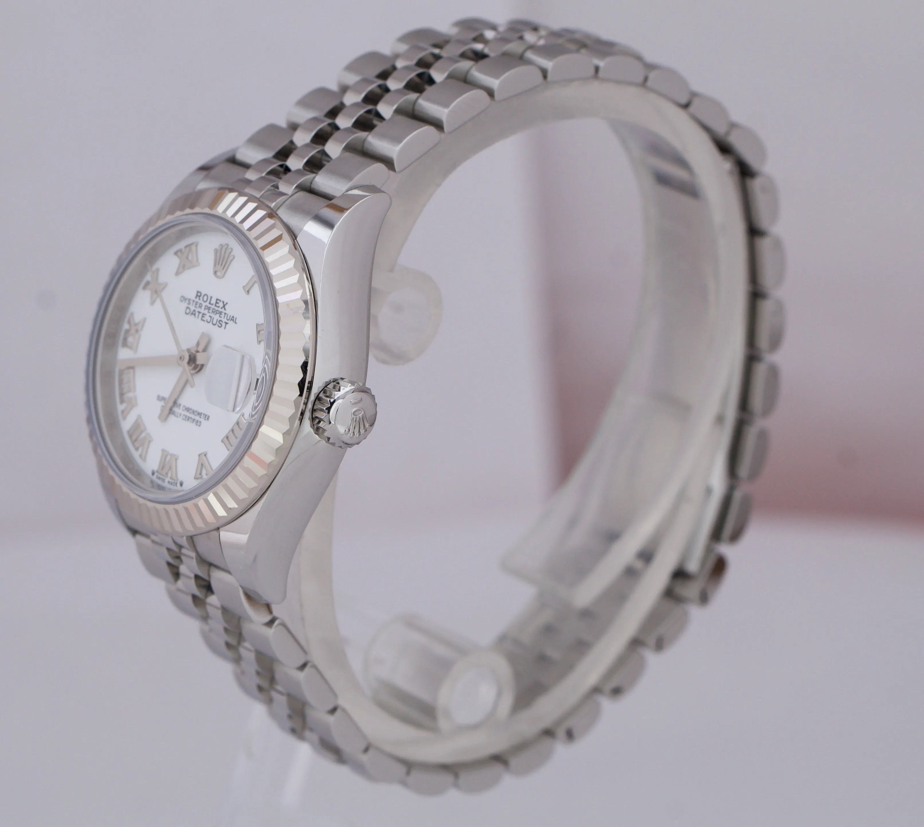 2021 Ladies Rolex DateJust 28 Jubilee 28mm Fluted Steel 18K Gold Watch 279174 BP