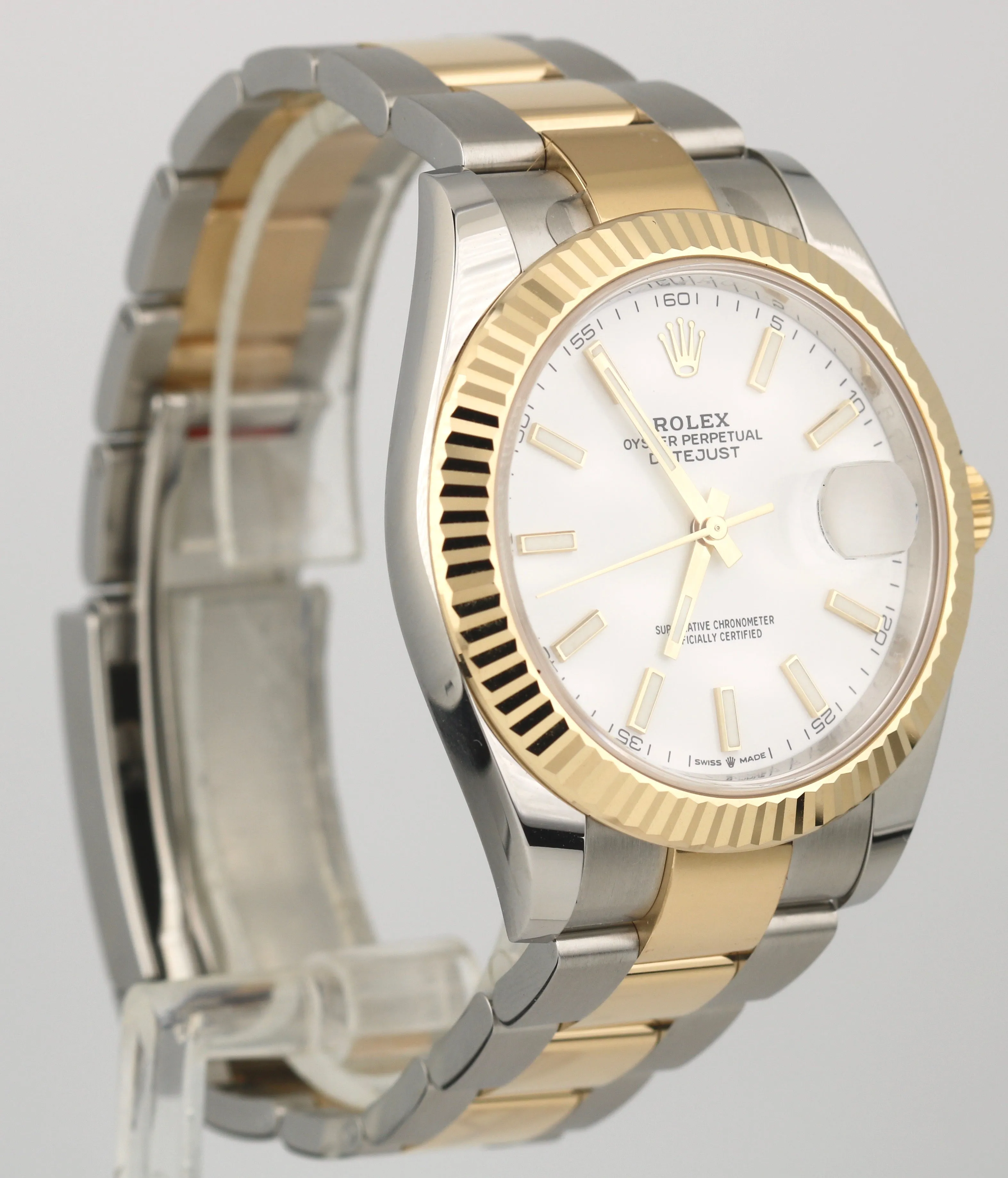 2021 UNPOLISHED Rolex DateJust 41 II 126333 Silver Two-Tone 41mm Oyster Watch
