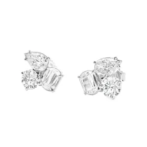 2.36ct 14k White Gold Diamond Earrings