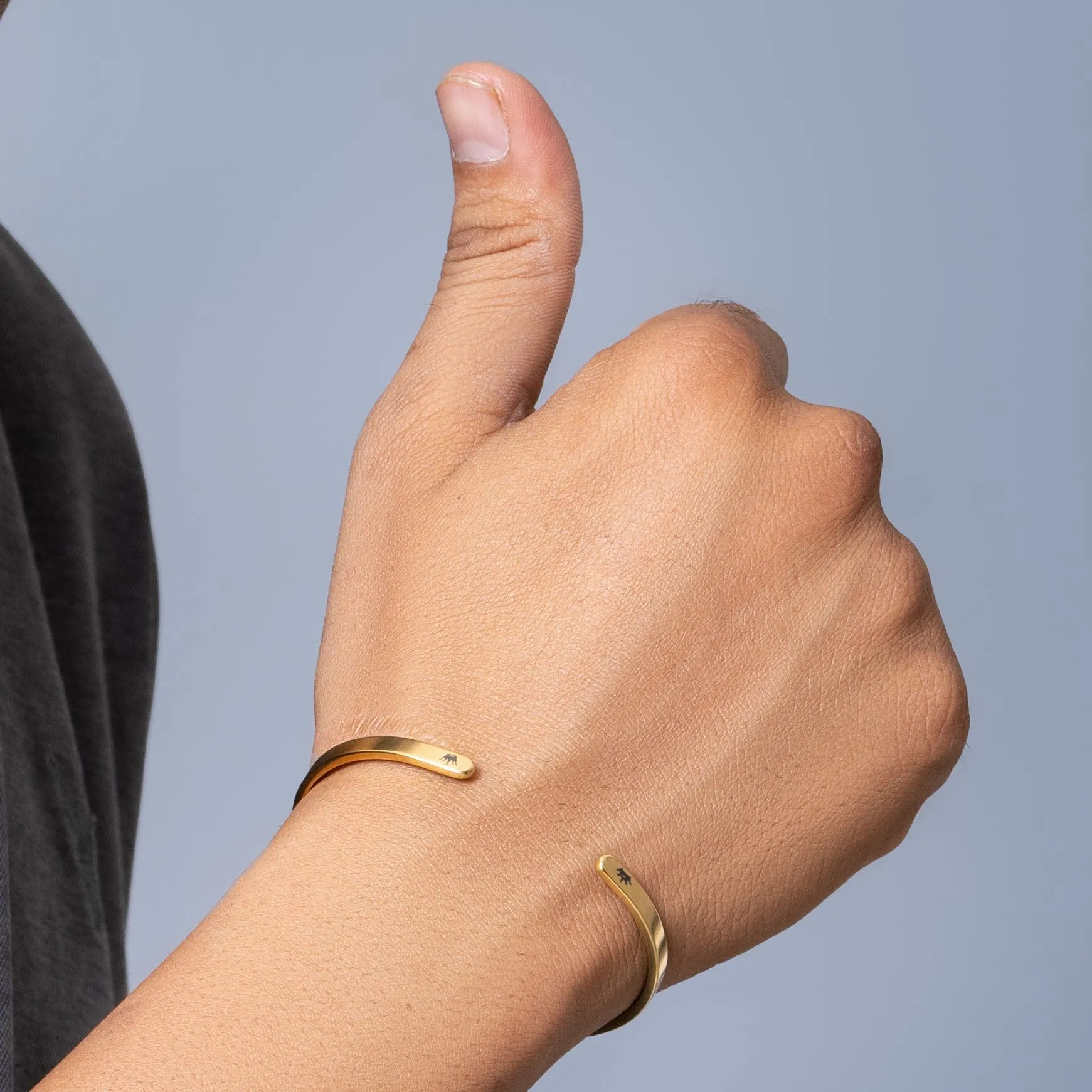 2Pcs 4mm width Gold Color Couple Combo Unisex Bracelets with Your Customized text and Adjustable Size