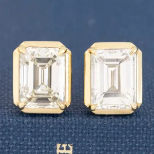 3.00ctw Emerald Cut Diamond Stud Earrings