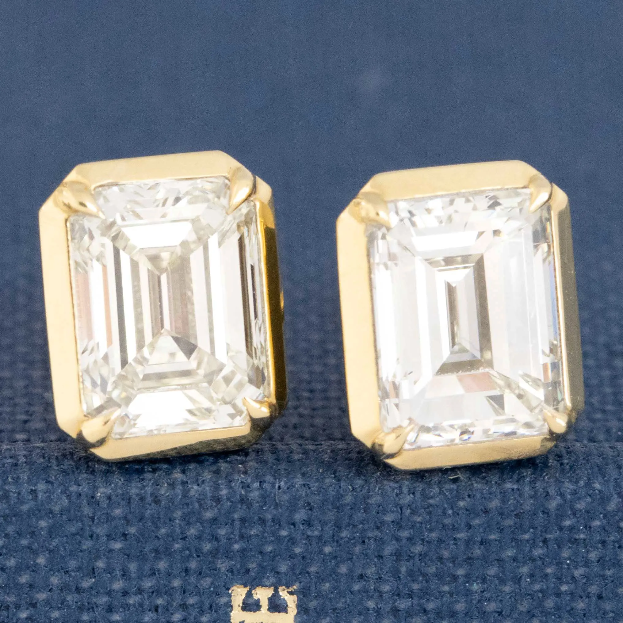 3.00ctw Emerald Cut Diamond Stud Earrings