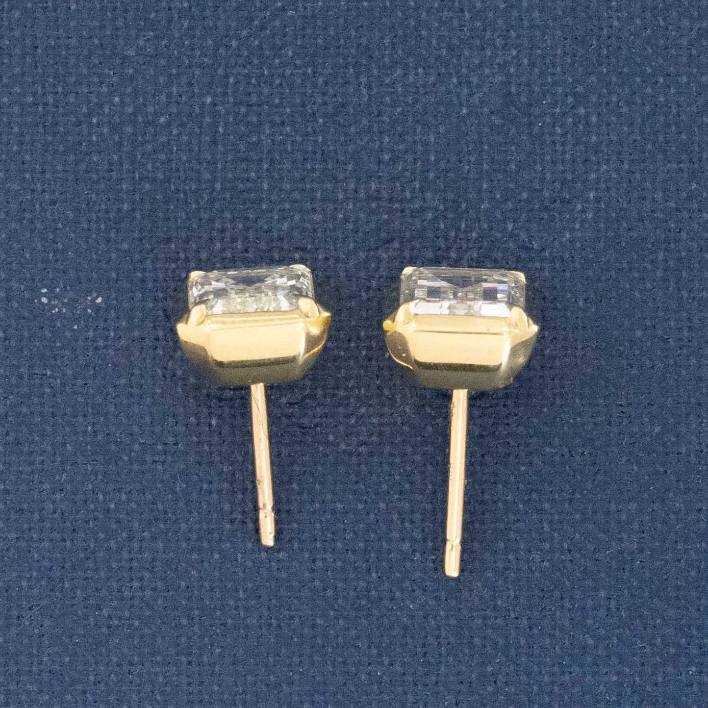 3.00ctw Emerald Cut Diamond Stud Earrings