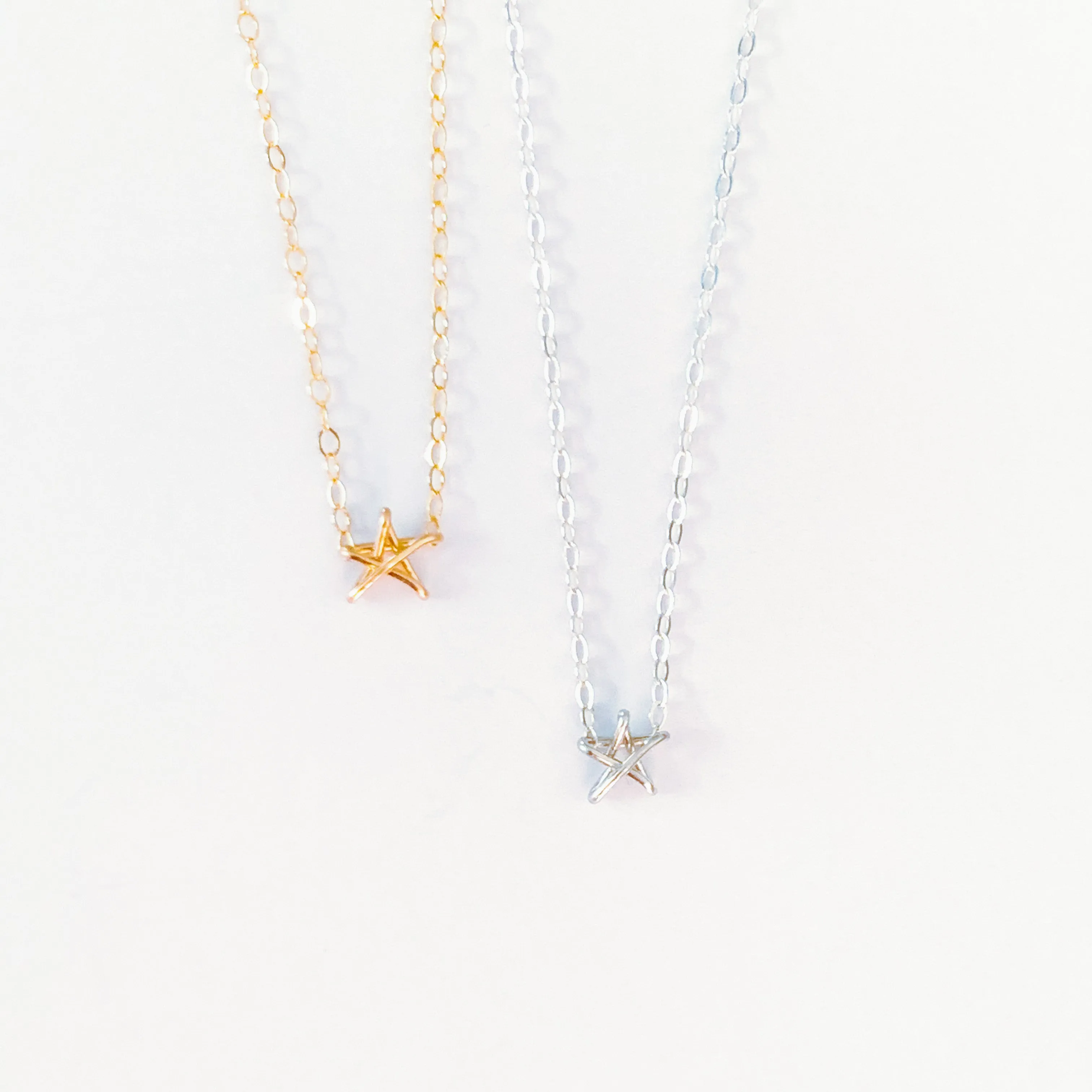 4:14 Star Esther dainty necklace