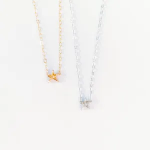 4:14 Star Esther dainty necklace