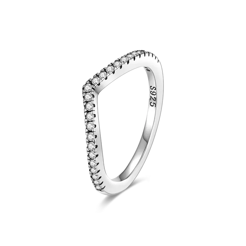 925 Sterling Silver Geometric Butterfly Cocktail Women Ring