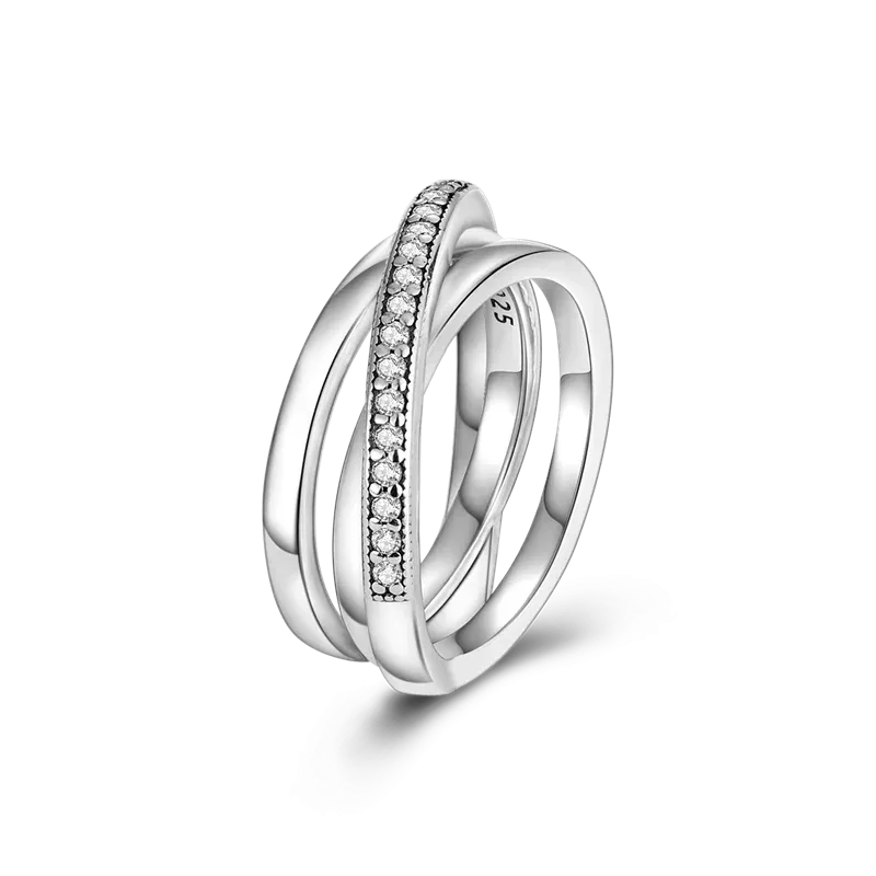 925 Sterling Silver Geometric Butterfly Cocktail Women Ring