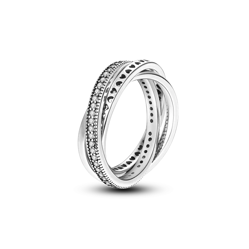 925 Sterling Silver Geometric Butterfly Cocktail Women Ring