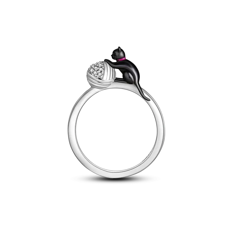 925 Sterling Silver Geometric Butterfly Cocktail Women Ring