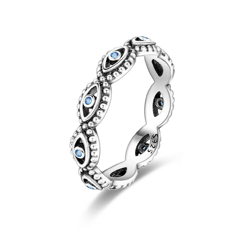 925 Sterling Silver Geometric Butterfly Cocktail Women Ring