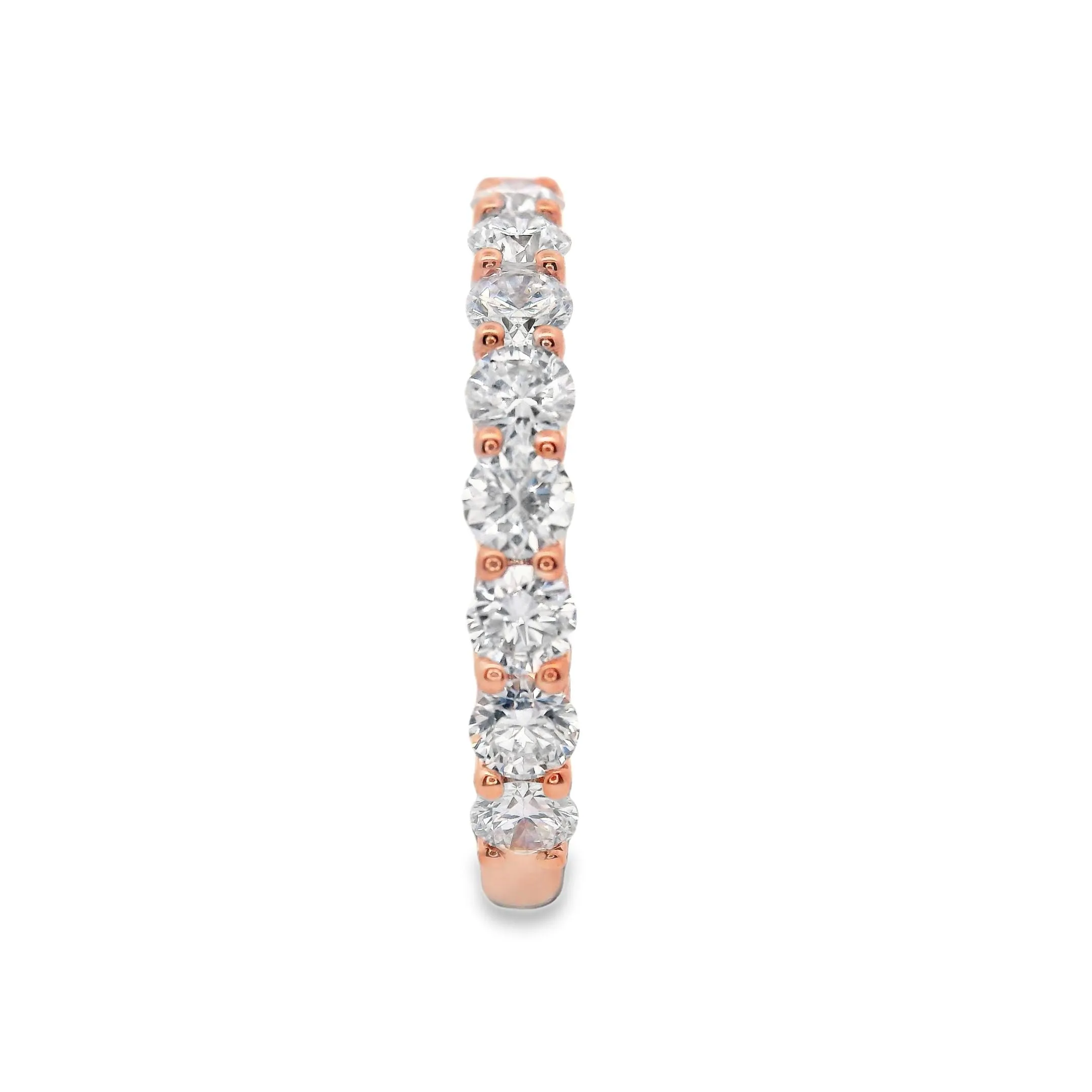 9ct Rose Gold Round Lab Grown Diamond Eternity Band TDW= 0.85ct approx R-00002
