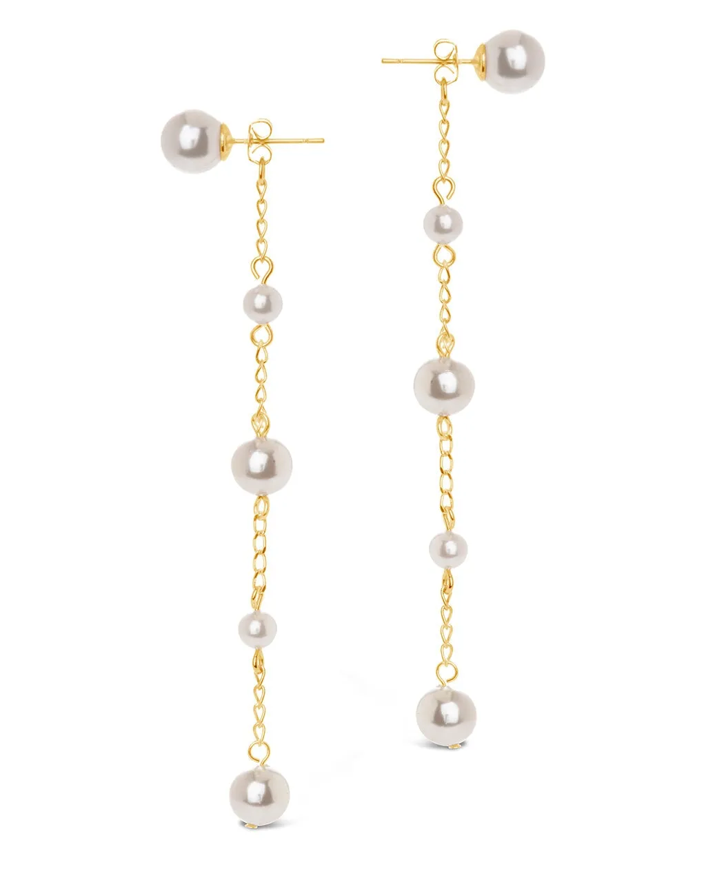 Abi Pearl Long Drop Earrings