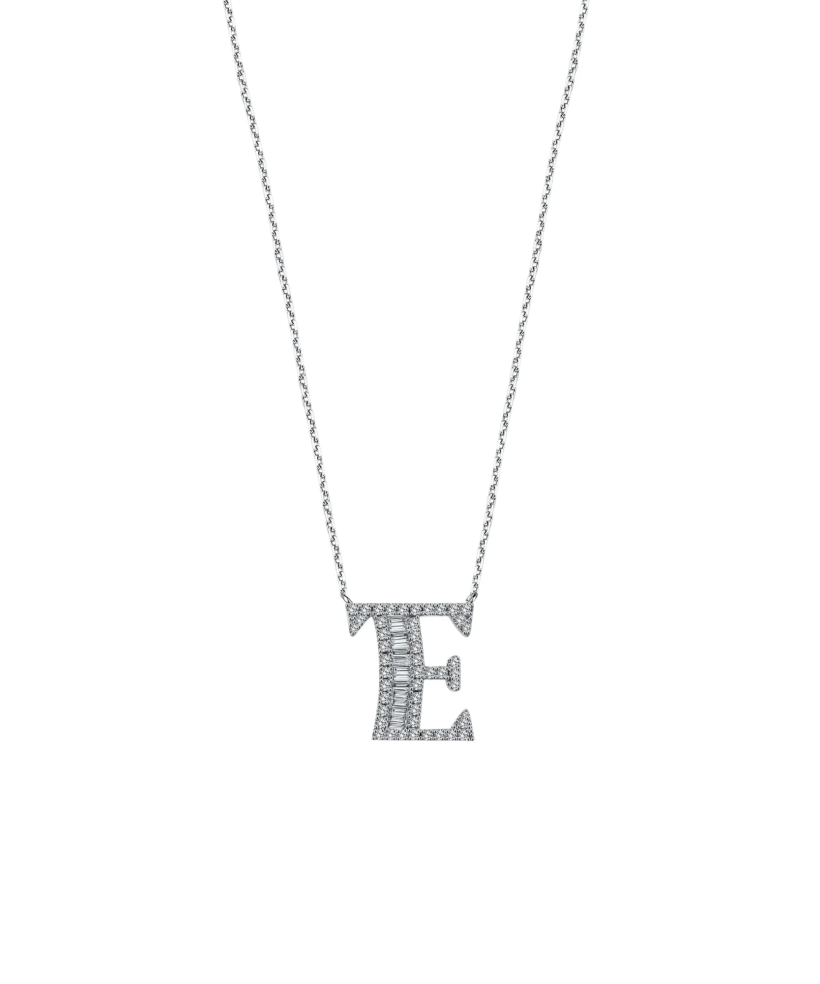 ALPHA "E" NECKLACE