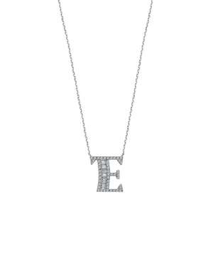 ALPHA "E" NECKLACE